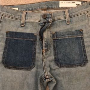 Rag and Bone cropped flared jean